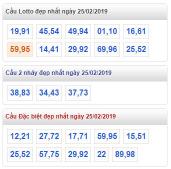 thong ke lo de xsmb 25-2-2019