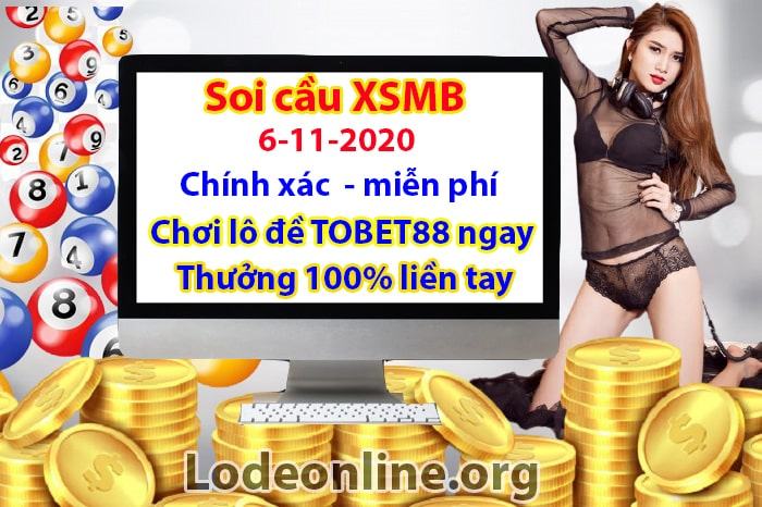 Lodeonline Soi cau xsmb 6-11-2020