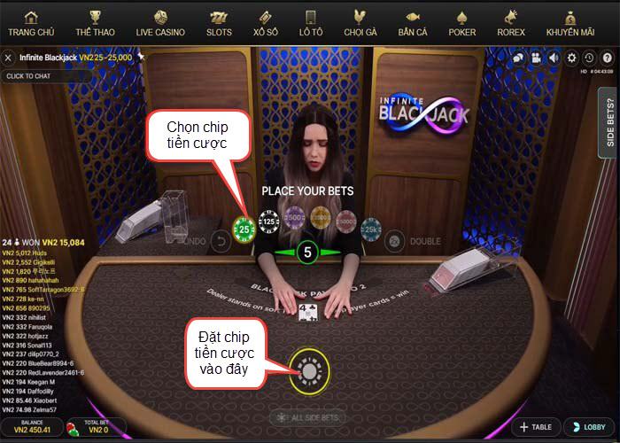 cach choi blackjack tren tobet88 Bước 1: Cách chơi Blackjack trên Tobet88