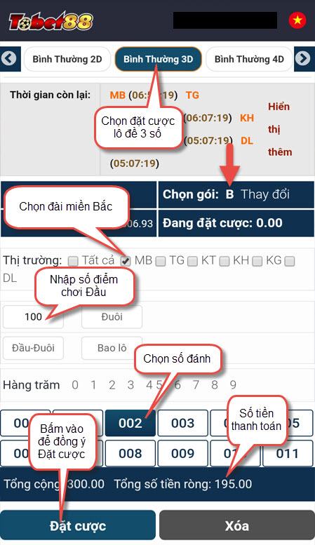 Cách đánh Đầu 3 càng (3D) miền Bắc trên Tobet88 danh lo dau tren tobet88 Cách đánh Đầu 3 càng (3D) miền Bắc trên Tobet88