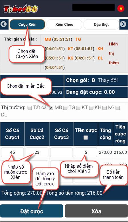 Hướng dẫn chơi Xiên 2 (MB) trên Tobet88 huong dan choi lo xien 2 tren tobet88 Hướng dẫn chơi Xiên 2 (MB) trên Tobet88