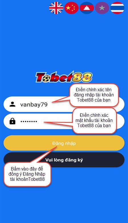 Hướng dẫn đăng nhập tại giao diện App Tobet88 huong dan dang nhap tobet88 Hướng dẫn đăng nhập tại giao diện App Tobet88