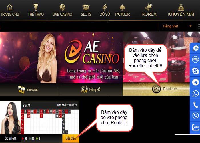 phong choi roulette tobet88 Lựa chọn phòng chơi Roulette Tobet88 phù hợp
