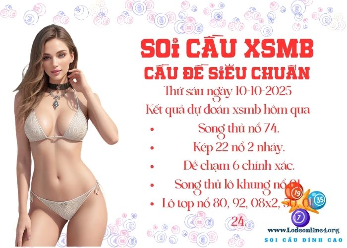 Soi cau xsmb 10-10-2025