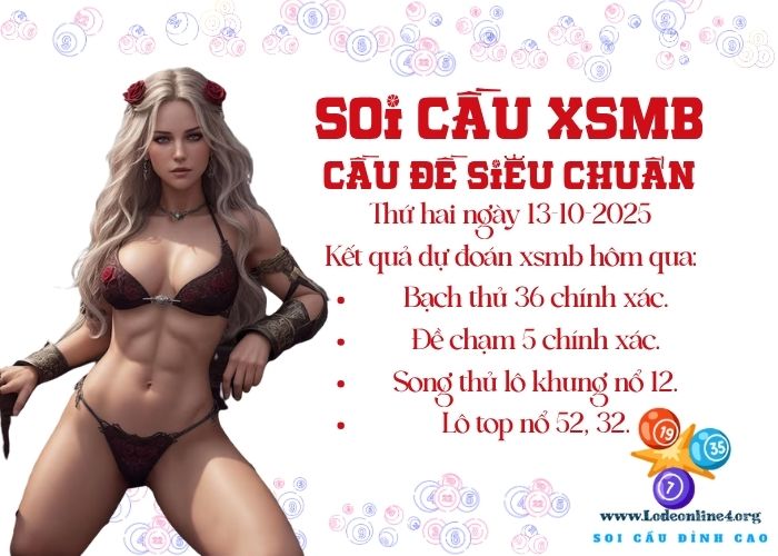 Soi cau xsmb 13-10-2025