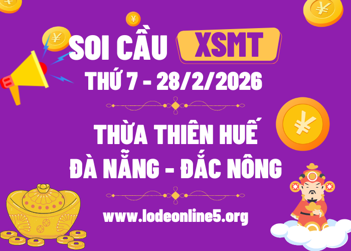 Dự Đoán XSMT 28/2/2026 | Soi cầu MT Hôm Nay - Thứ 7