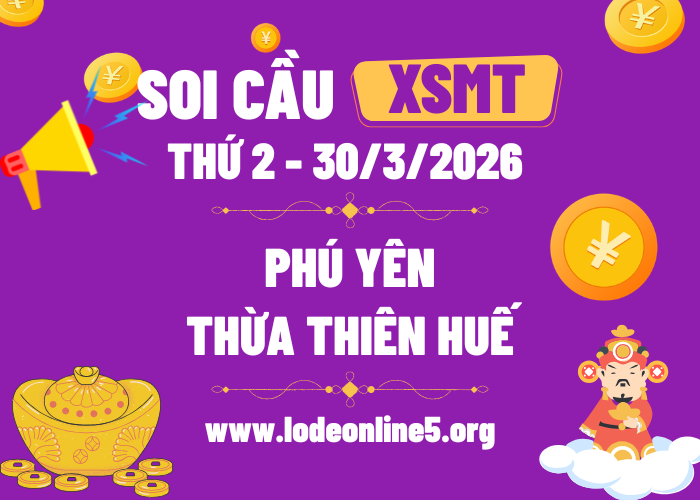 Dự Đoán XSMT 30/3/2026 | Soi cầu MT Hôm Nay - Thứ 2